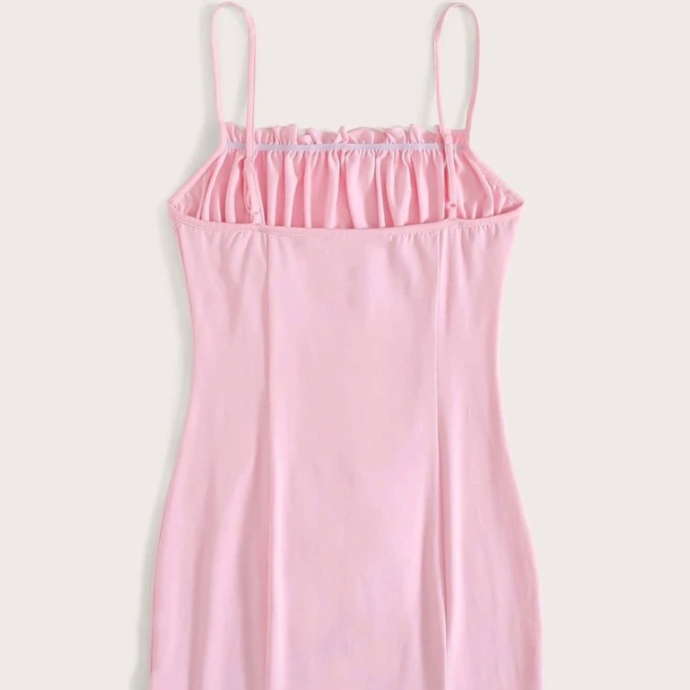 FRILLED DETAIL BUST DRESS - Picture 2 of 6